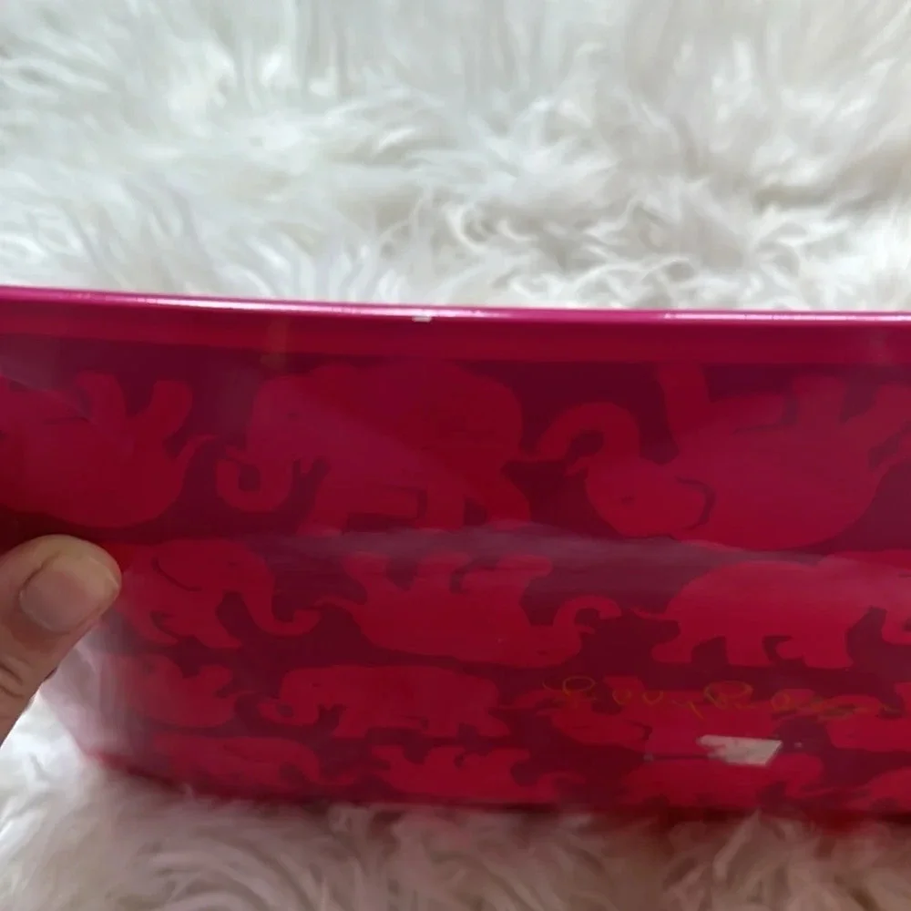 Lilly Pulitzer Glass Tray Tusk in Sun Design Jewelry Tray